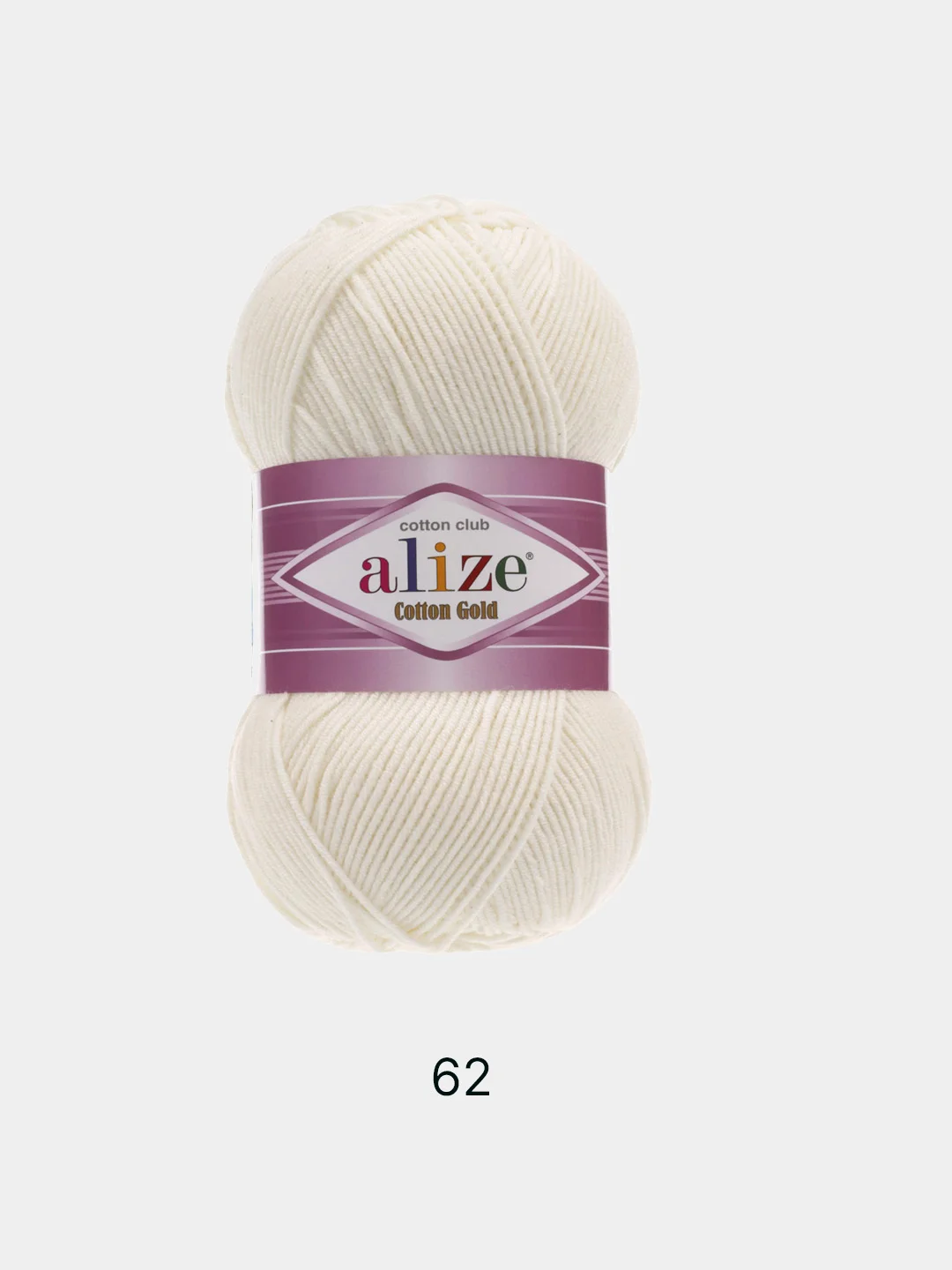 Прозрачный пряжа Alize Cotton Gold 55% Хлопок 45% Акрил 100г 330м Ализе Коттон Голд