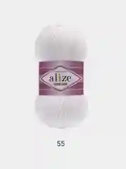 Белый пряжа Alize Cotton Gold 55% Хлопок 45% Акрил 100г 330м Ализе Коттон Голд
