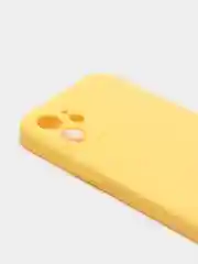 Желтый чехол iPhone 11 14 13 12 Pro Mini Plus XR 7 8 SE 2020 силиконовый (Айфон ХР Про Мини Плюс)