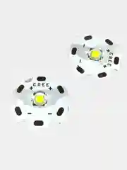 Светодиод мощный 10W CREE XM-L T6 U2  3-3.6V 3A на радиаторе 20мм