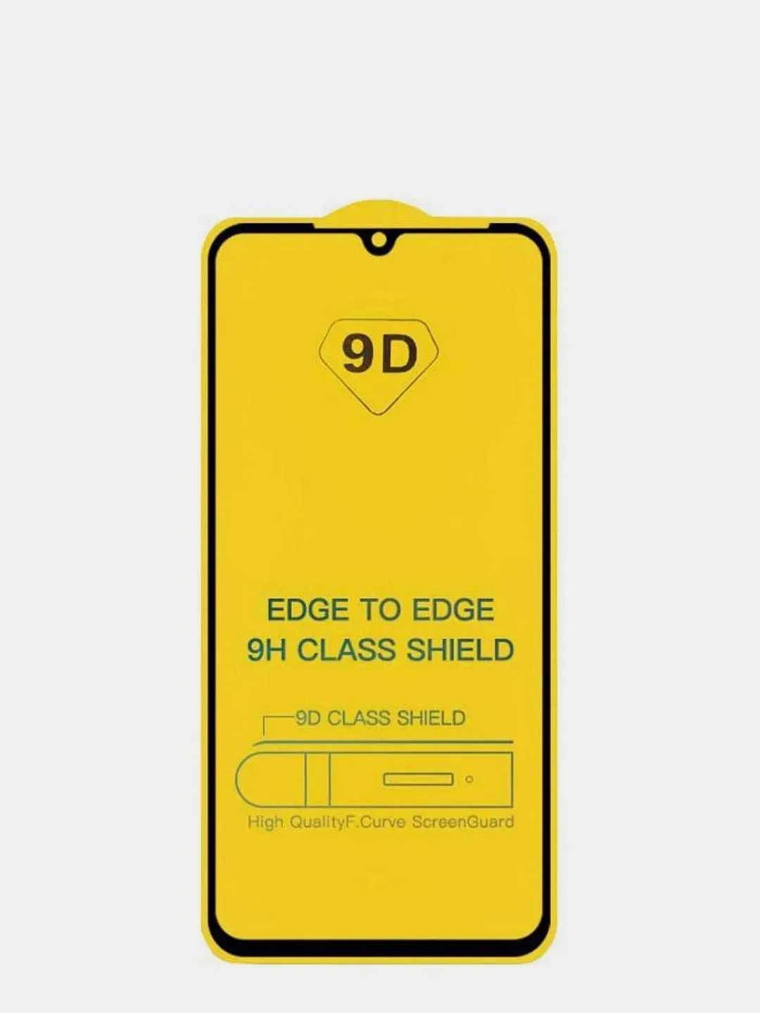 Черный защитное 9D стекло для Apple iPhone 6s