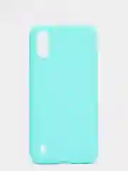 Бирюзовый чехол Samsung Galaxy A01 / M01 / Самсунг Галакси А01 / М01 силиконовый цветной матовый