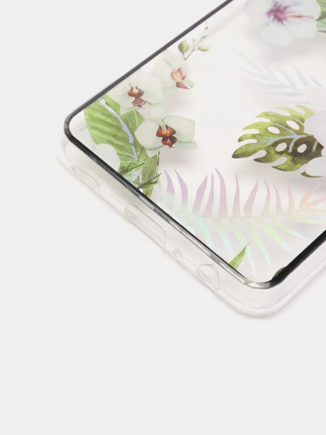 Лесной зеленый чехол Samsung Galaxy A22 4G / M22 / M32, Галакси А22 4G / М22 / М32 прозрачный с рисунком