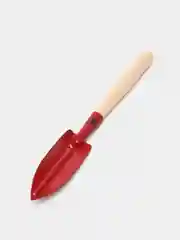 Багровый совок посадочный, узкий, с деревянной ручкой, совок садовый