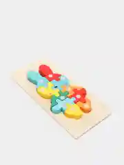 Фиолетовый деревянный пазл / 3D Пазл / Головоломка / Монтессори / Динозавры / Животные / Транспорт
