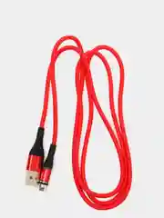 Красный кабель магнитный Borofone BU16 (1.2м,Type-C/MicroUSB/LIghtning) для Android и Apple iPhone