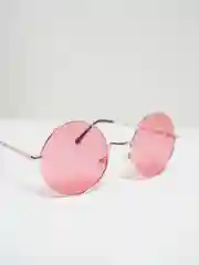 Вишнёвый очки круглые, солнцезащитные