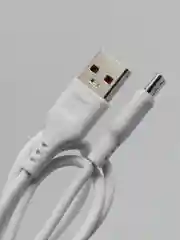 Белый кабель, Шнур, Провод, USB - Type-C, 2.4A, 1м, Denmen D01T, тайпси, тайп с, тайп си