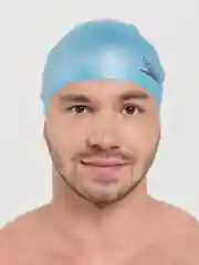 Голубой шапочка для плавания