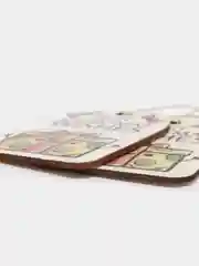 Желтый набор новогодних елочных игрушек, в индивидуальной упаковке, 2 штуки