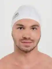 Белый шапочка для плавания взрослая