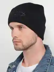 Черный шапка "Грусть"