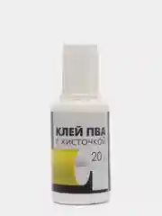 Клей ПВА, с кисточкой, 20 г