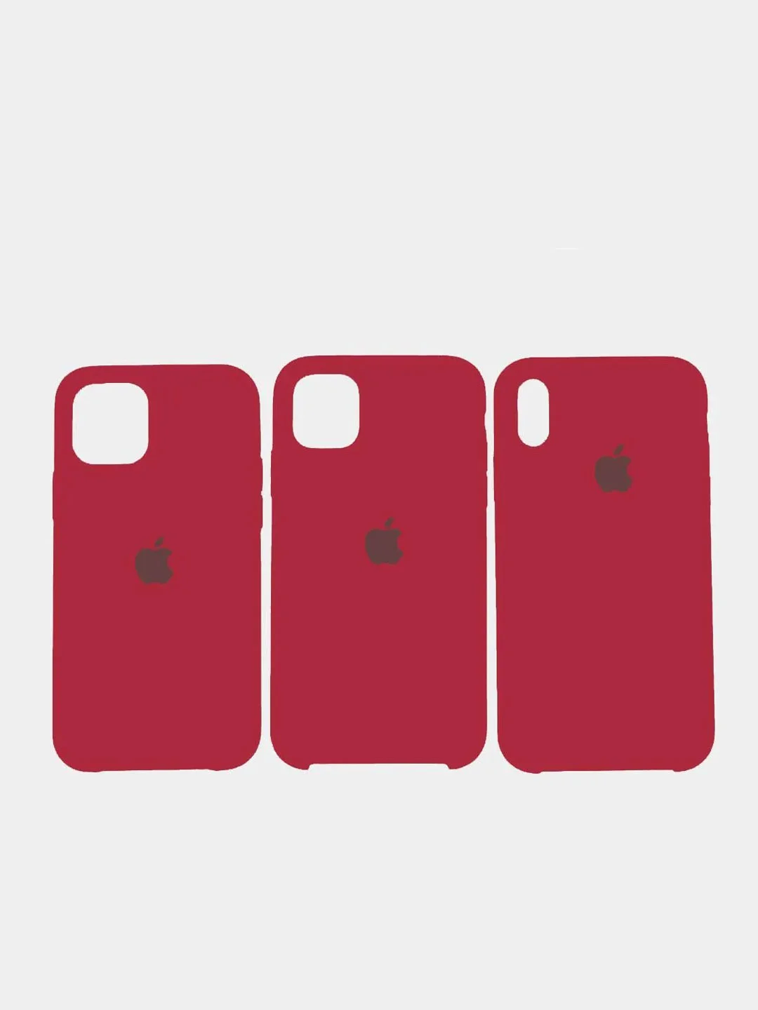 Коралловый чехол Silicone Case iPhone, открытый низ 11 pro/XR/7 plus/8 plus