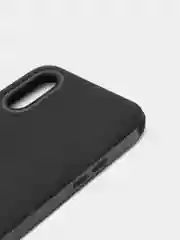 Черный чехол усиленный с рамкой для Samsung Galaxy A01, силиконовый