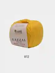 Желтый пряжа  Gazzal Baby Wool  20% Кашемир 40% Акрил 40% Мериносовая шерсть 50г 175м