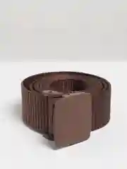 Коричневый ремень мужской, нейлоновый