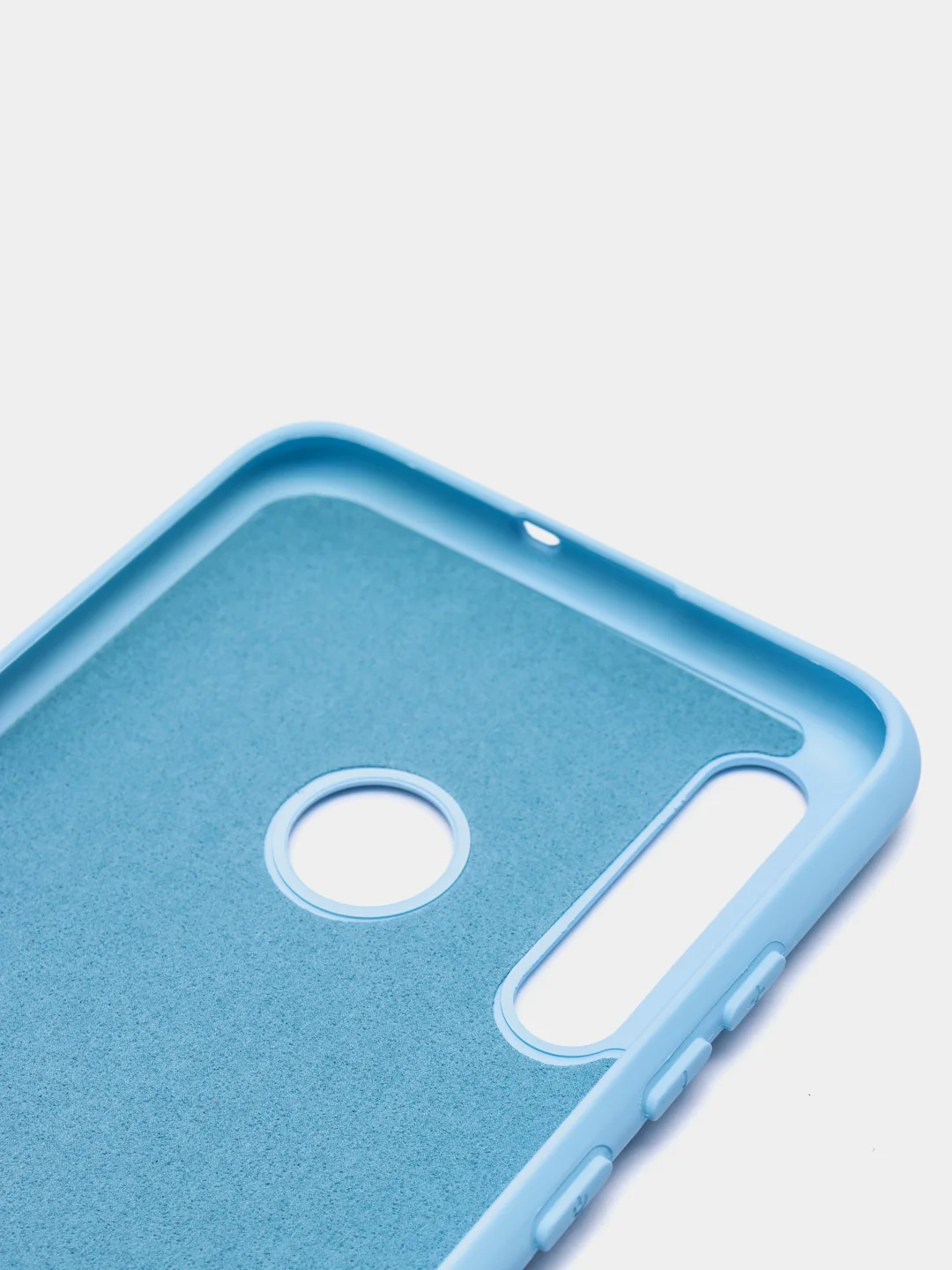 Небесно-голубой чехол Honor 10 lite / P Smart 2019, Хонор 10 лайт, Silicone Cover с закрытым низом