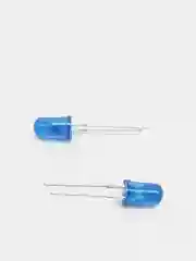 10 штук Светодиод 5мм цветная колба синяя линза 3.0-3.4v 20ma