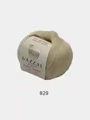 Бежевый меланж пряжа  Gazzal Baby Wool  20% Кашемир 40% Акрил 40% Мериносовая шерсть 50г 175м