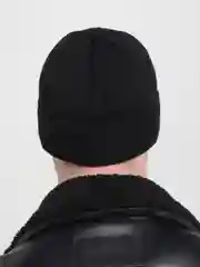 Хаки шапка вязаная, утеплитель флис