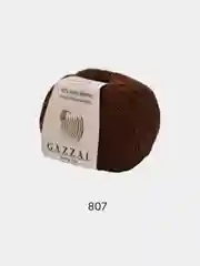 Коричневый пряжа  Gazzal Baby Wool  20% Кашемир 40% Акрил 40% Мериносовая шерсть 50г 175м