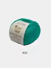 Ледяной пряжа  Gazzal Baby Wool  20% Кашемир 40% Акрил 40% Мериносовая шерсть 50г 175м