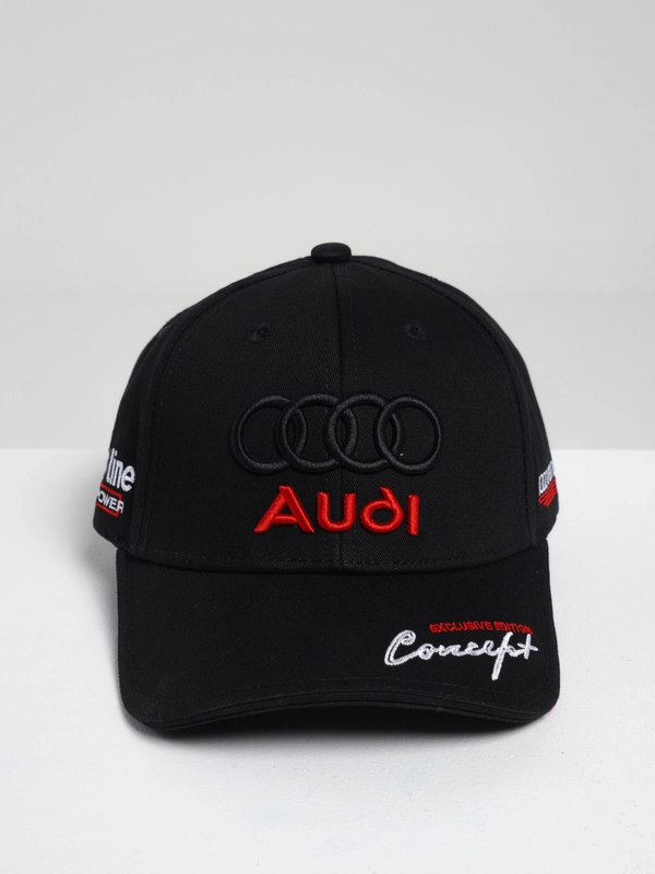 Бейсболка / кепка мужская / женская / унисекс с объемной вышивкой AUDI / Ауди