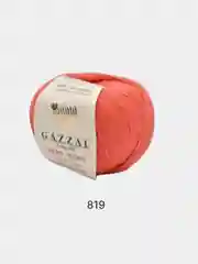 Коралловый пряжа  Gazzal Baby Wool  20% Кашемир 40% Акрил 40% Мериносовая шерсть 50г 175м