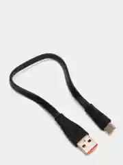 Черный кабель для зарядки LENYES LC 25см Lightning , Type-C, micro-USB