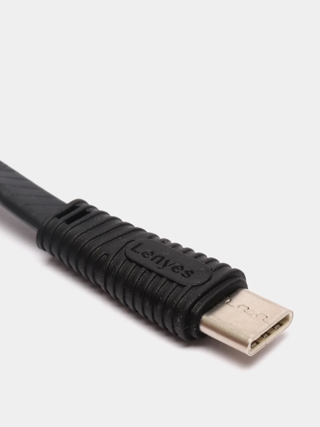 Черный кабель для зарядки LENYES LC 25см Lightning , Type-C, micro-USB