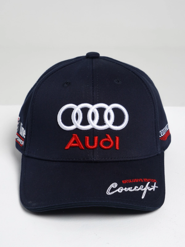 Бейсболка / кепка мужская / женская / унисекс с объемной вышивкой AUDI / Ауди