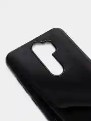 Черный чехол Xiaomi Redmi Note 8 Pro, Сяоми Редми Нот 8 Про силиконовый с глянцевой рамкой