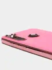 Фуксия чехол Xiaomi Redmi Note 8 2019/21 цветной, силиконовый, с глянцевой рамкой (Редми Нот 8)