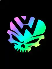 Ледяной наклейка на ноутбук volkswagen