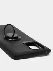 Угольный чехол Samsung Galaxy S10 Lite, Самсунг Галакси С10 Лайт силиконовый с кольцом-держателем