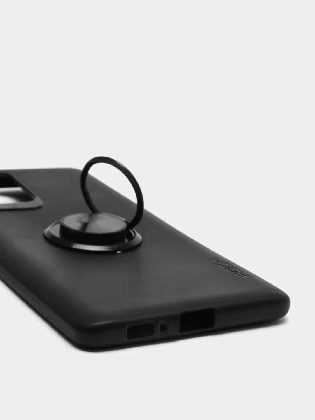 Угольный чехол Samsung Galaxy S10 Lite, Самсунг Галакси С10 Лайт силиконовый с кольцом-держателем