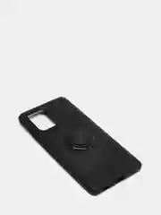 Угольный чехол Samsung Galaxy S10 Lite, Самсунг Галакси С10 Лайт силиконовый с кольцом-держателем