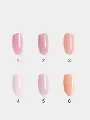 Твердый гель для наращивания моделирования ногтей Vipnails, камуфлирующий с шиммером и без