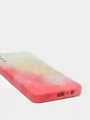 Коралловый меланж чехол Samsung Galaxy A02, Самсунг Галакси А02 силиконовый с мягким подкладом