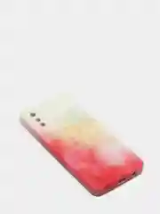 Коралловый меланж чехол Samsung Galaxy A02, Самсунг Галакси А02 силиконовый с мягким подкладом