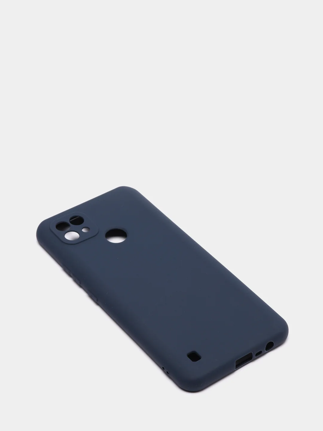Синий чехол для Realme C21, Realme  7,  Realme  C11 / C20, матовый силиконовый