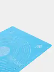 Лазурный коврик силиконовый для раскатки теста и выпечки с разметкой/Гибкая доска для лепки 40х50см