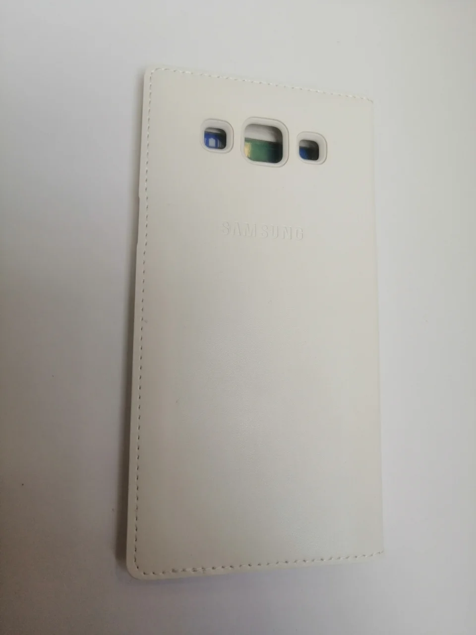 Белый чехол-книга Samsung/Самсунг А5(А500)/А3 2016(А310)/а5 2016(А510)/а7 2016(А710)g355 с окном