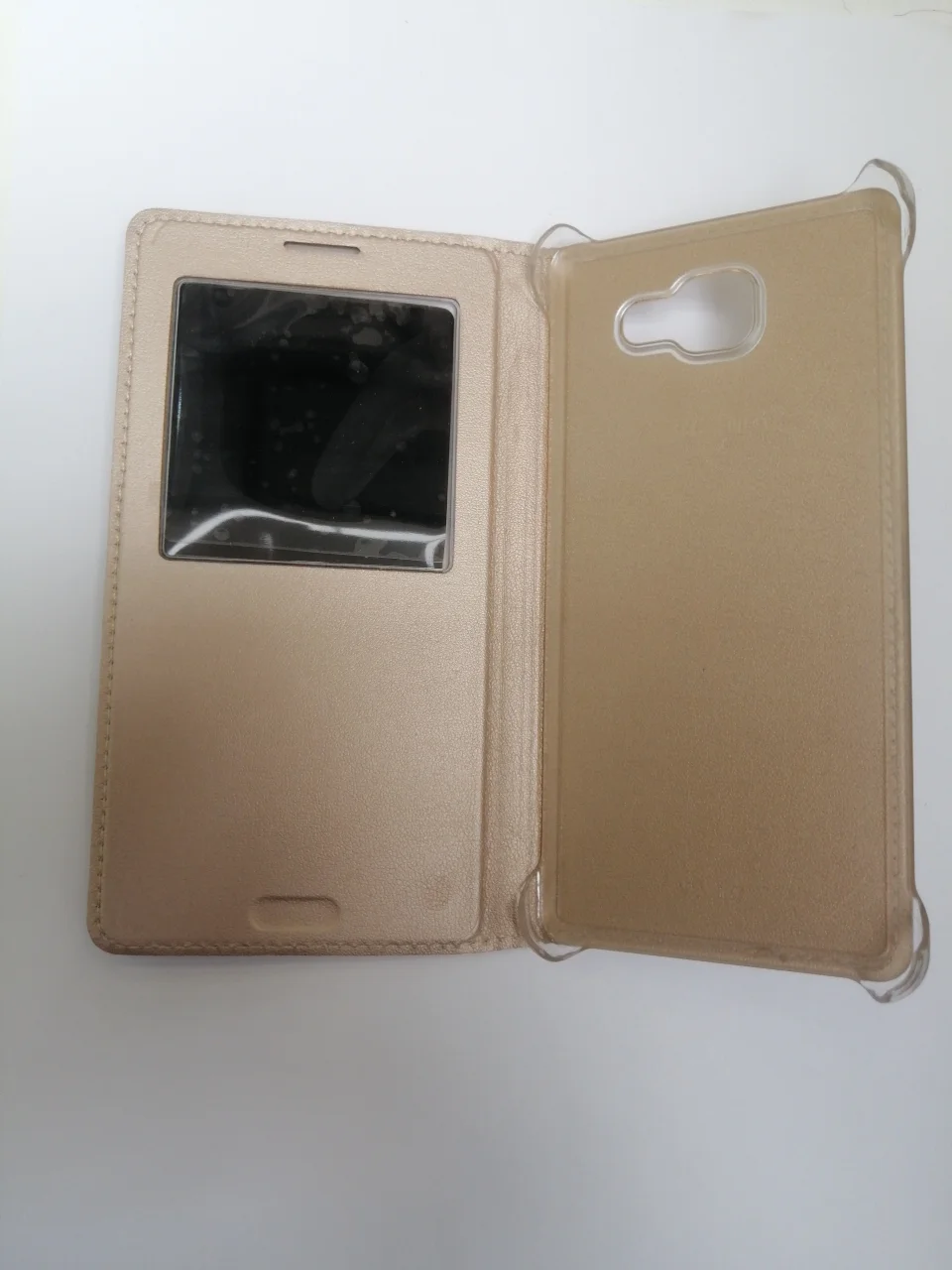 Белый чехол-книга Samsung/Самсунг А5(А500)/А3 2016(А310)/а5 2016(А510)/а7 2016(А710)g355 с окном