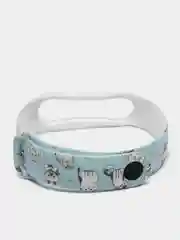 Бирюзовый ремешки с рисунком для Xiaomi Mi Band