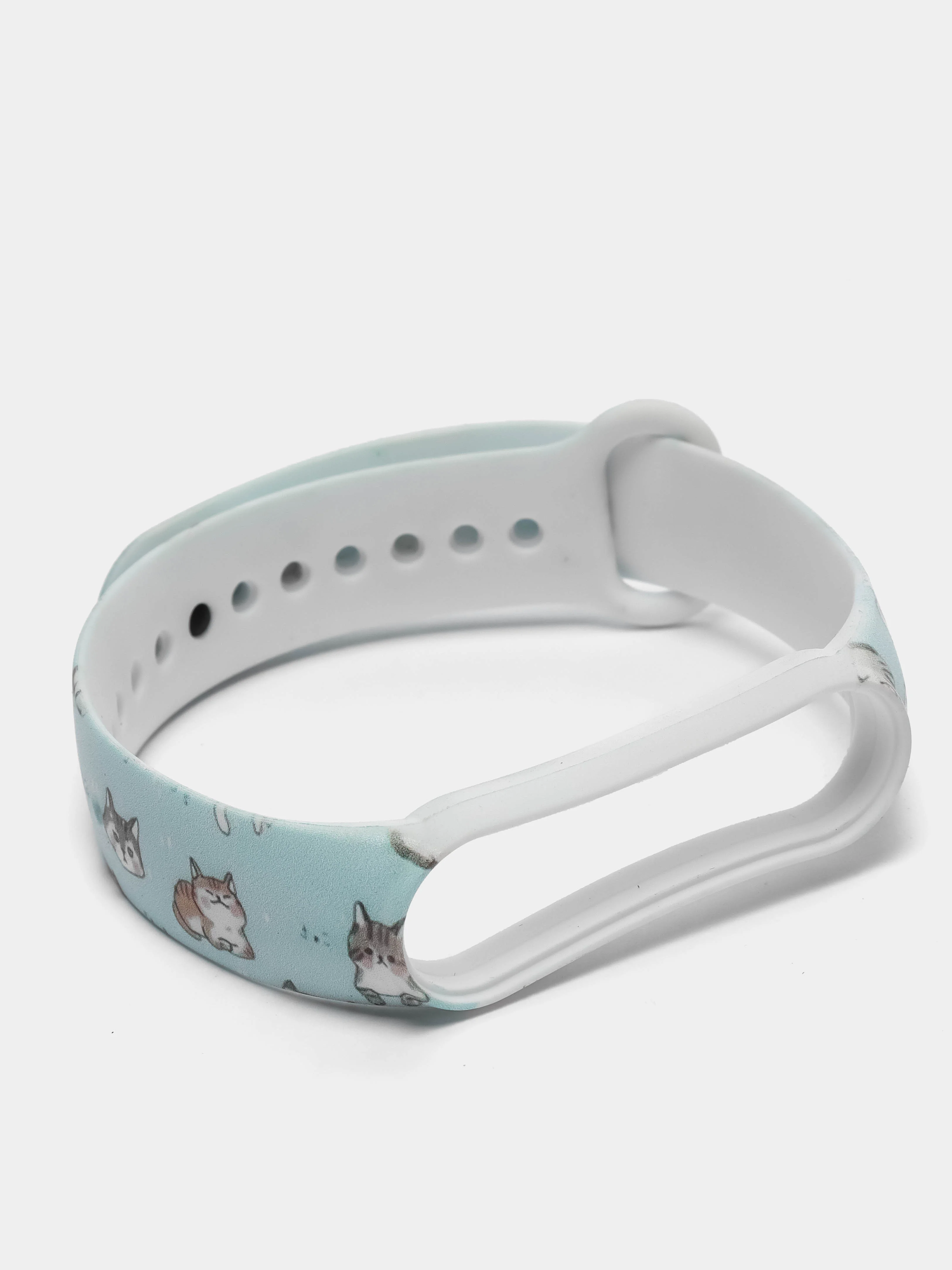 Бирюзовый ремешки с рисунком для Xiaomi Mi Band