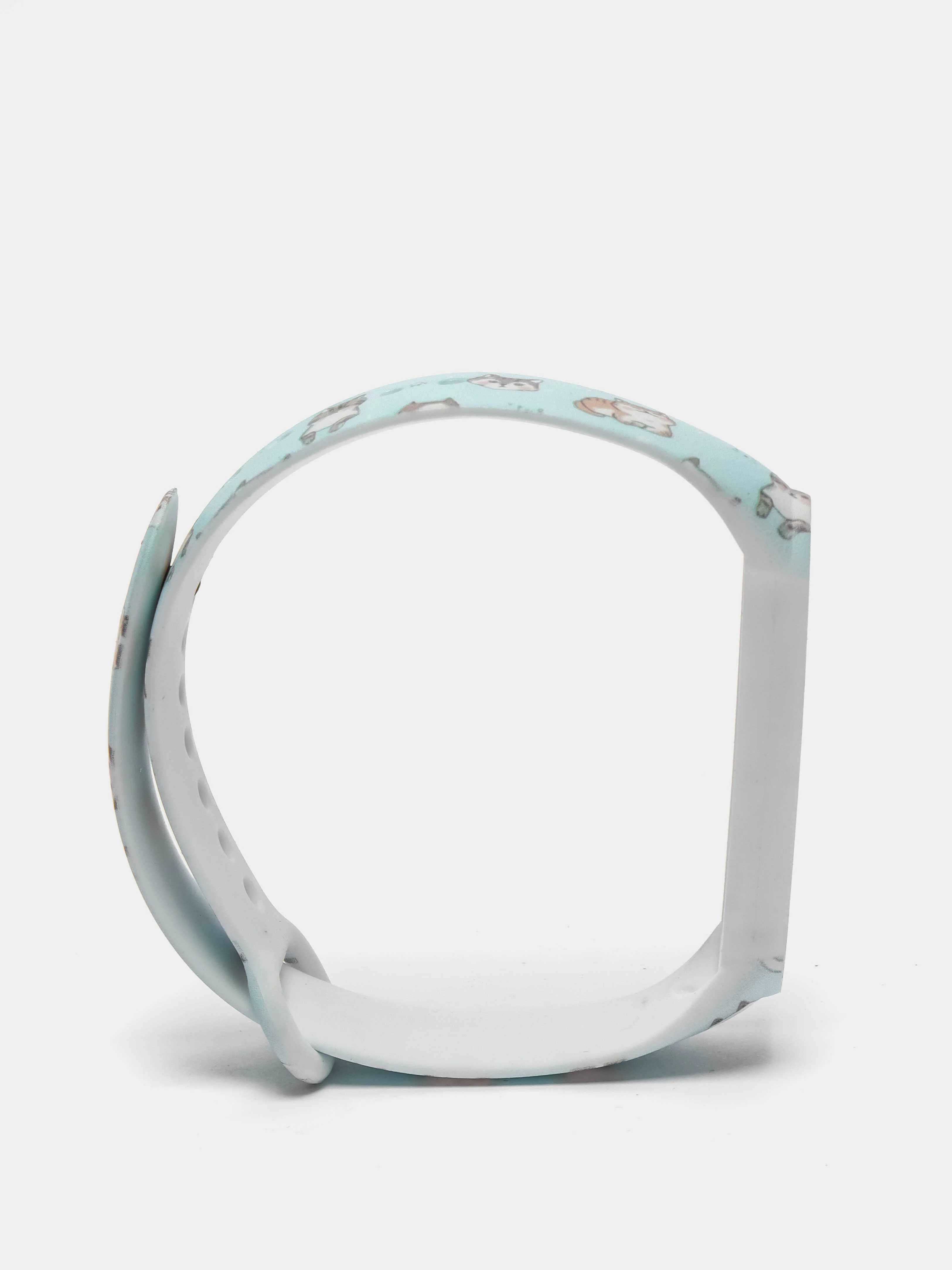 Бирюзовый ремешки с рисунком для Xiaomi Mi Band