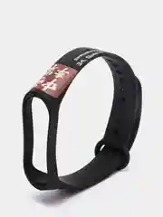 Тёмно-бордовый ремешки с рисунком для Xiaomi Mi Band