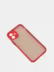 Красный чехол противоударный матовый Apple IPhone XR, 11, 12